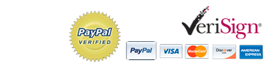 We accept Paypal and all major credit cards