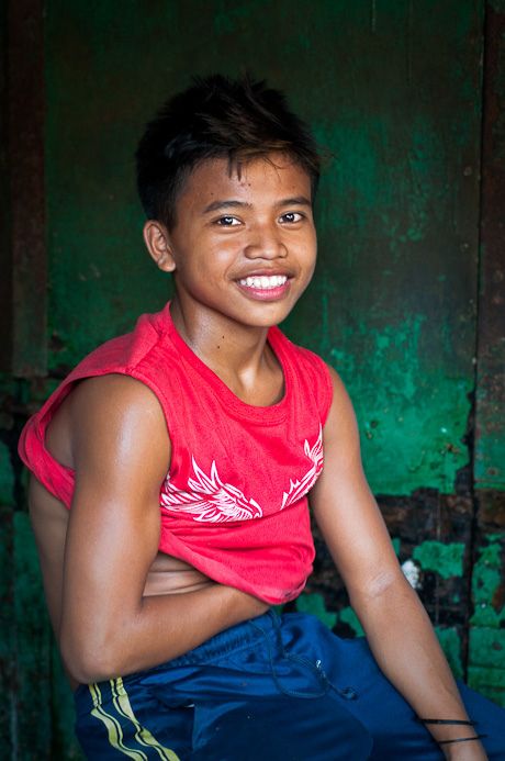 Boy in Lapu-Lapu City Market, Cebu, Philippines