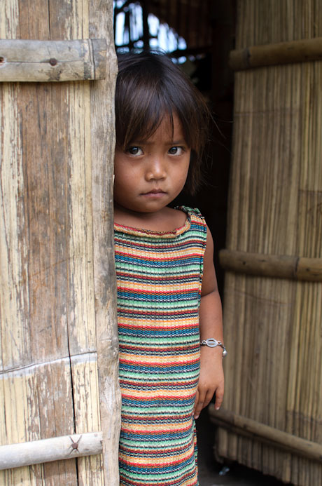 Blaan Child in her home