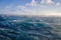 Winter Bering Sea, Alaska.