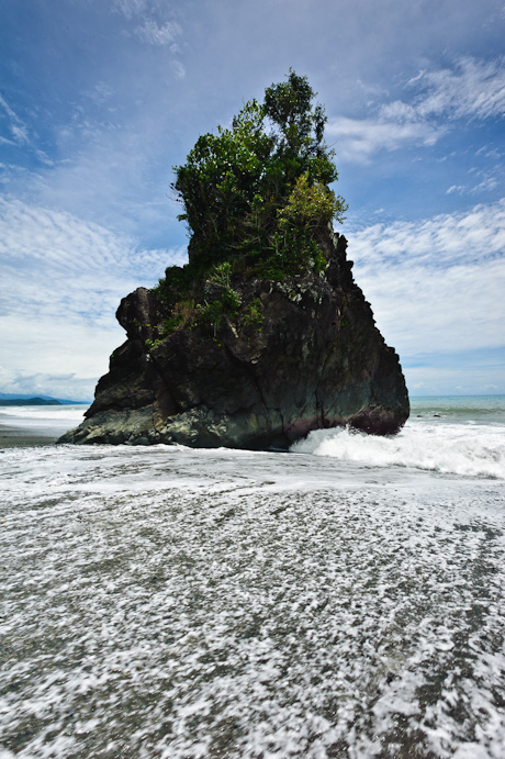On the shore of Isabela's coast.