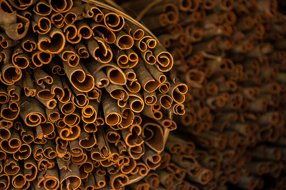 Harvested cinnamon