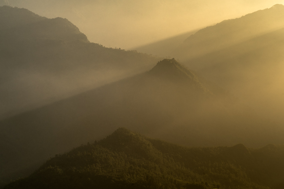 Sunset in Lao Cai